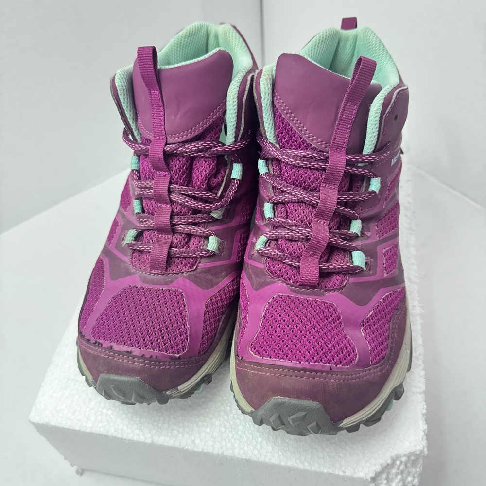 Merrell Moab FST Mid Waterproof Hiking Boots Purple Women’s 5